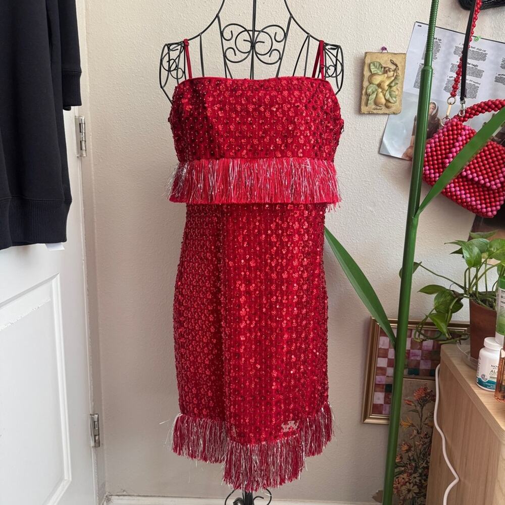 Saylor Caitriona Dress Ruby L